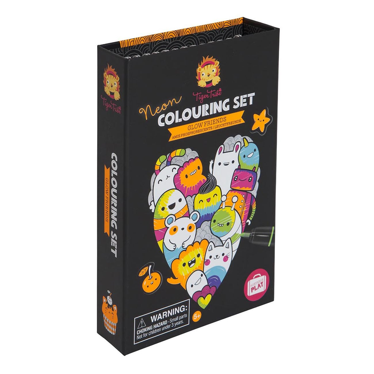 Schylling: Neon Coloring Set - Glow Friends – Rhen's Nest Toy Shop