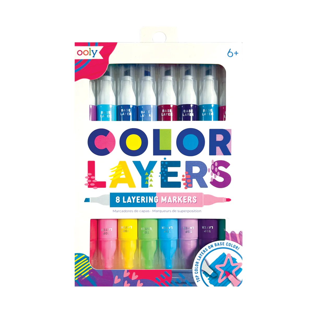 Ooly Double-Sided Pastel Liner Set of 8 Markers